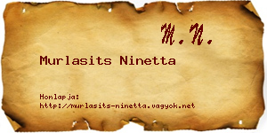 Murlasits Ninetta névjegykártya